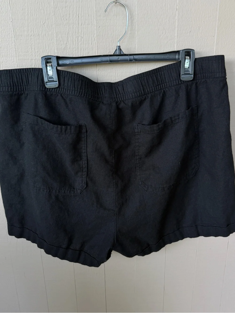Old Navy Linen Blend Pull-On‎ Shorts - Black Sz XL